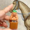 Мультяшная клавиатура Capybara Fidget Keychain со звуком и светом для снятия стресса для детей и взрослых
