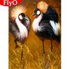 Алмазная картина Журавль Полный квадрат Алмазная вышивка Животное Мозаика Украшение дома Настенное искусство