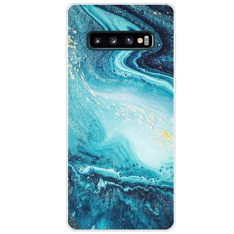 Новейший чехол из ТПУ с принтом для Samsung Galaxy S10 S10 + чехол для телефона Samsung S10 Plus S10e, задняя крышка, бампер Fundas Coque