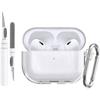 Чехол для Airpods Pro 3 (2025) с надежной блокировкой, автоматическая всплывающая, полностью защищающая жесткая крышка с чистящим набором для AirPods Pro 3