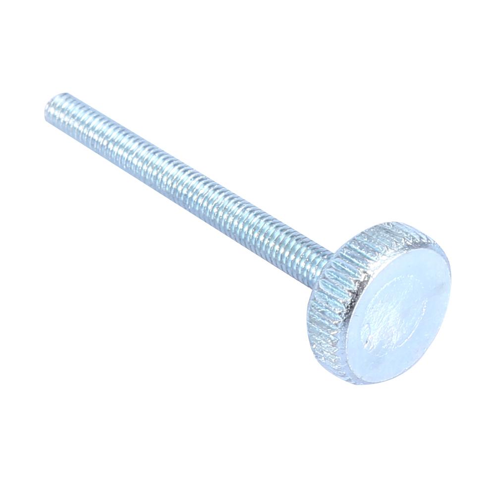5pcs M3 Zinc Plated Carbon Steel Flat Knurled Head Bolts Thumb Screws (M3*30)
