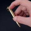 Винтажная Мини-пресс-ручка из латуни Портативная Брелок Карманная ручка Портативная для путешествий Деловая Подписная ручка Ручка-антистресс Шариковая ручка