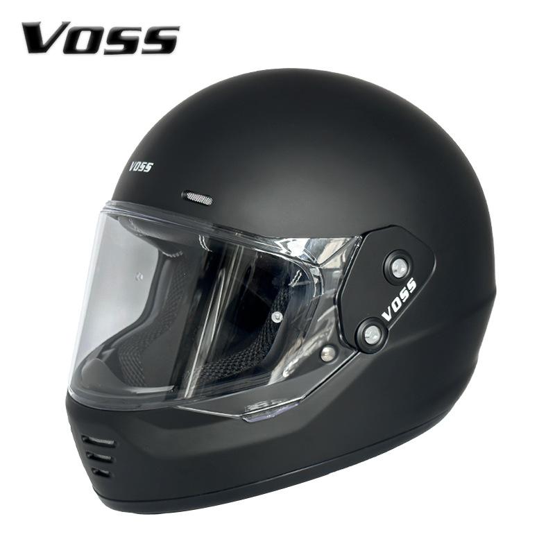 VOSS Vintage Full Helmet Cruise Motorcycle Шлем Мужской Harley Мотоциклетный Защитный Шлем Женский Мотоциклист China-Chic Anti Fog 3C Сертификация