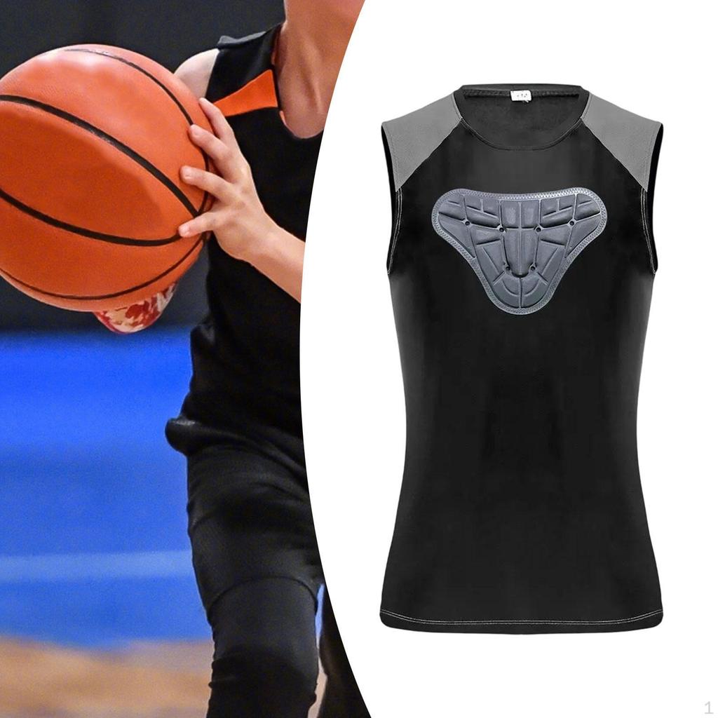 Мужской защитный жилет для защиты груди и ребер, баскетбольный футбол, защитное снаряжение, софтбол