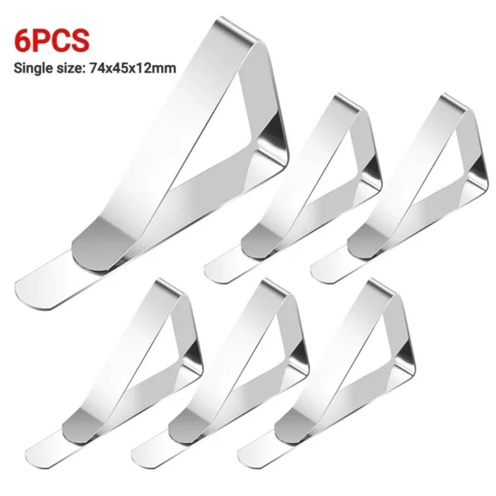 Зажимы для скатертей из нержавеющей стали Держатели для скатертей Зажимы для вечеринок на открытом воздухе Кухня Столовая Бар Текстиль Скатерти