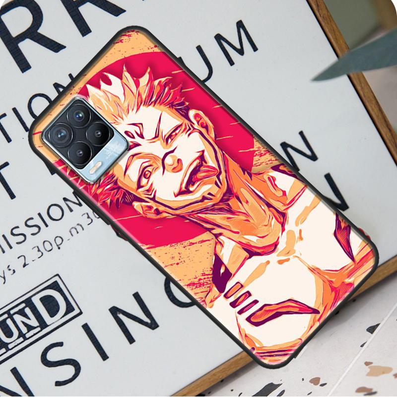 Чехол с рисунком аниме Jujutsu Kaisen Ryomen Sukuna для Realme 8i 8 Pro GT Neo 2 Master C15 C21, чехол для OnePlus 8T 9R Nord2 9 Pro