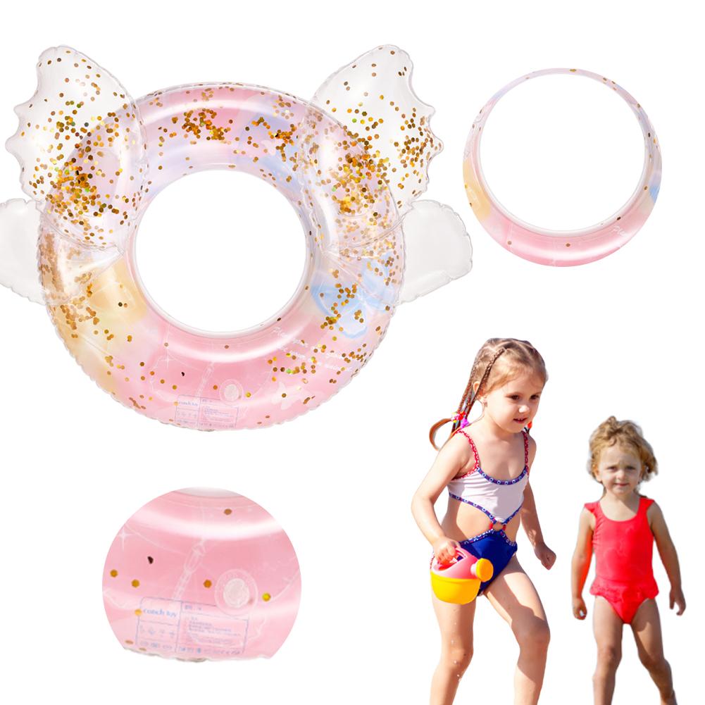Inflatable Swim Ring Blow Up Swim Tube Leakproof Swimming Rings Floaties PVC Pool Floats for Kids Youth Adults