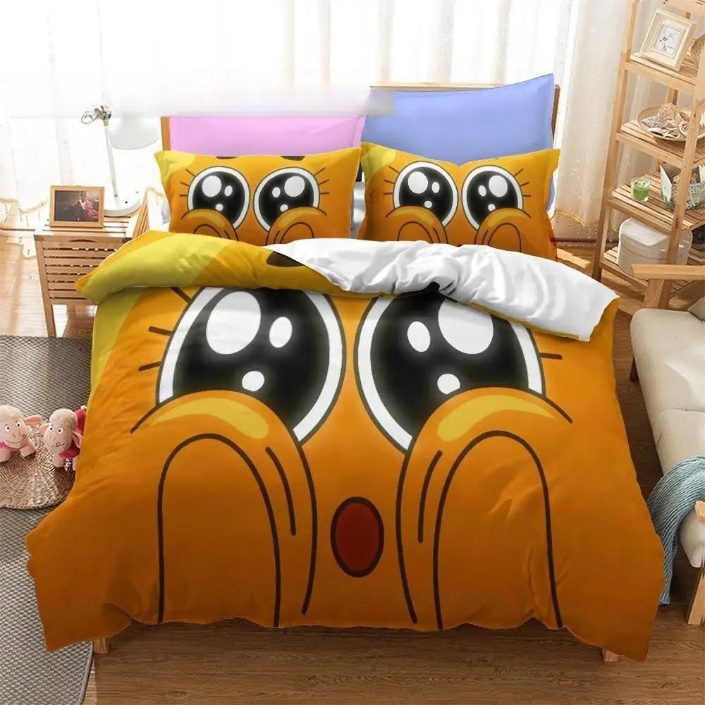 Anime Amazing World Gumball 3D Printed Bedding Collection Darwin Anais Duvet Cover King Queen Full Twin Size For Bedroom Home Textile