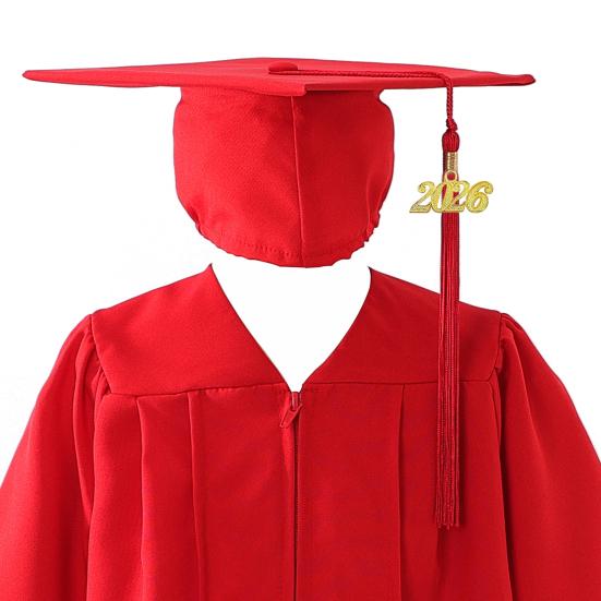 Комплект выпускной мантии и шапочки для детского сада, унисекс, наряд «Поздравляю, выпускник» с кисточками и подвесками 2026 года для дошкольников и детского сада