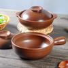 Глиняная кастрюля-кассероль с ручкой, устойчивая к высоким температурам - Прочная керамическая кастрюля для приготовления риса или лапши, Коммерческое качество.