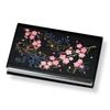 Mitani Yamanaka Lacquerware Storage Sakura Card Case, Black, 9.5cm, Design, Case, M17231-7