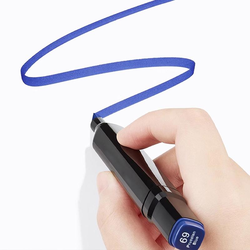 Art Marker Set - 120 Colors - Fine Head and Wide Head Double Head Pen - Permanent Color Pen for Adults and Professionals