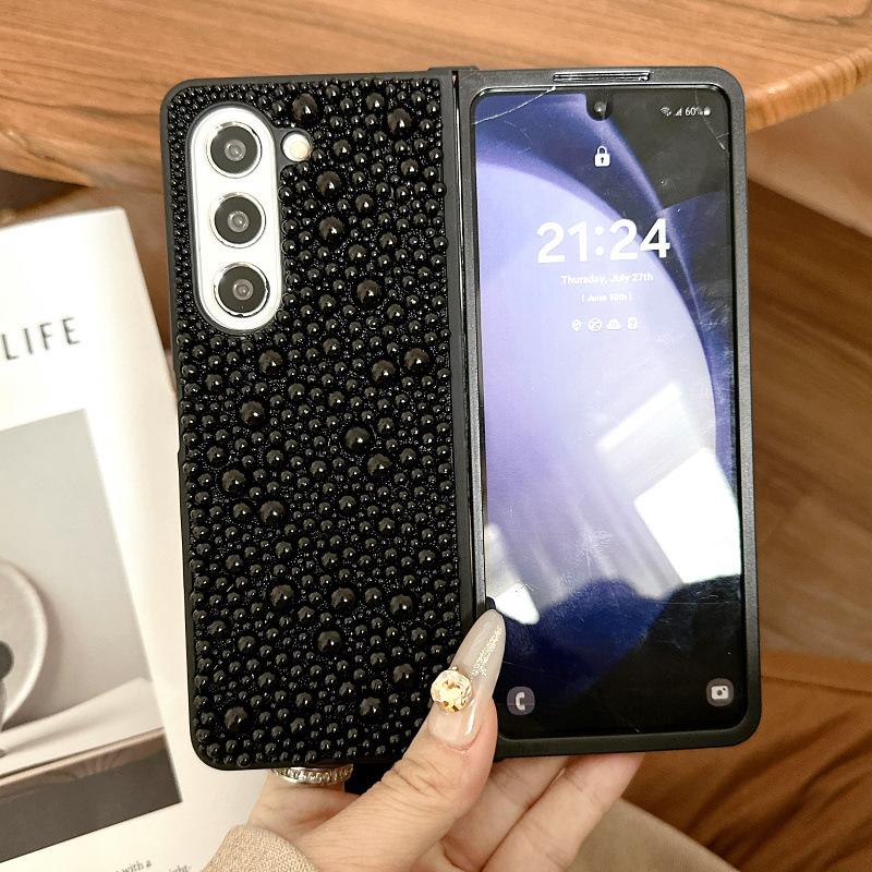 Подходит для чехла мобильного телефона Samsung ZFold6, полноэкранный жемчужный полный чехол, высококачественный защитный чехол, чехол для складного мобильного телефона Zfold5 3