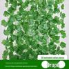 Искусственная лиановидная ротанговая pothos для декора внутренних кондиционеров и водопроводных труб