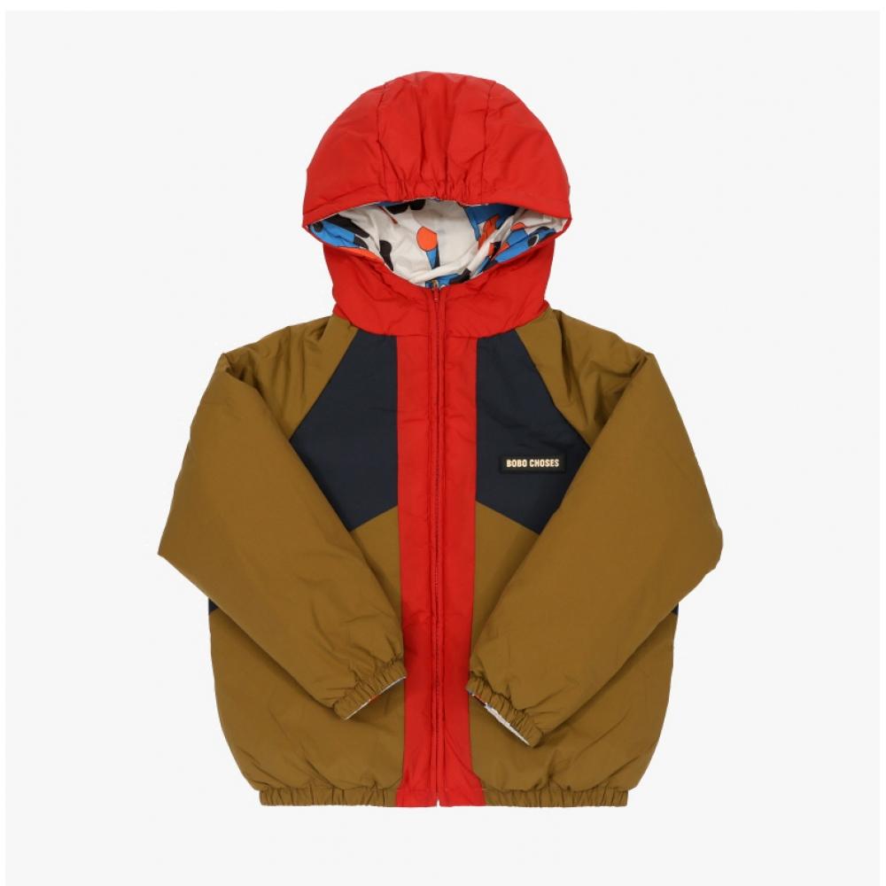 Bobo Choses Doggie Mate Двусторонняя куртка-анорак для детей B225ac118