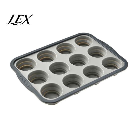 Heat Resistant Muffin Mold Silicone Pan for Baking, 6/12-Cavity Easy Release Cake Reusable Mold, Food Grade Nonstick Cupcake Kitchen Baking