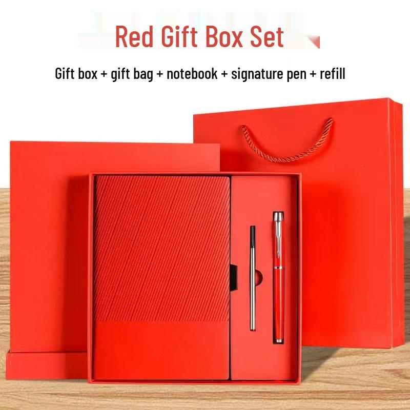 Notebook & Thermos Gift Set with Custom Logo - Ideal for Business Meetings and Office Use.