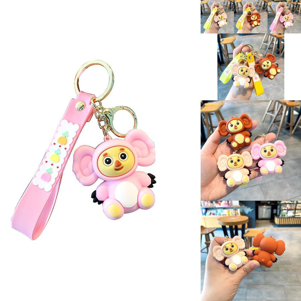 Очаровательный брелок Чебурашка, смола, обезьянка, украшение для машины, милый мультяшный подарок