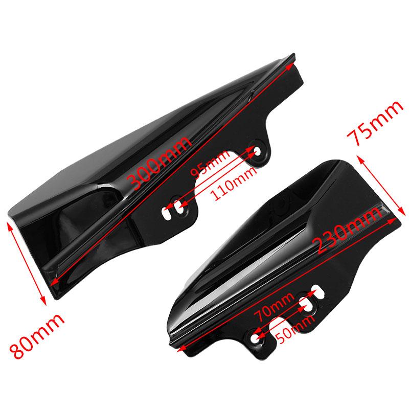 Motorcycle Black Mid-Frame Air Deflector For Harley Touring Street Electra Glide Road King FLHR FLHX FLTR FLHT FLHRS 2001-2008