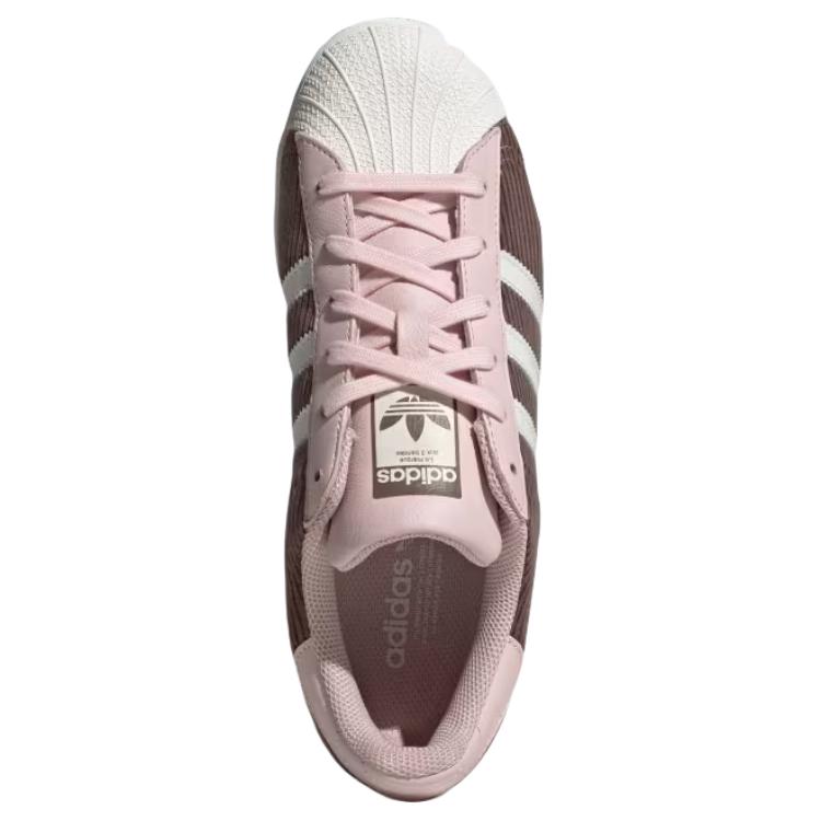 adidas Женские кроссовки Superstar Sandy Pink Earth Strata Corduroy Brown Cloud-White IG2153