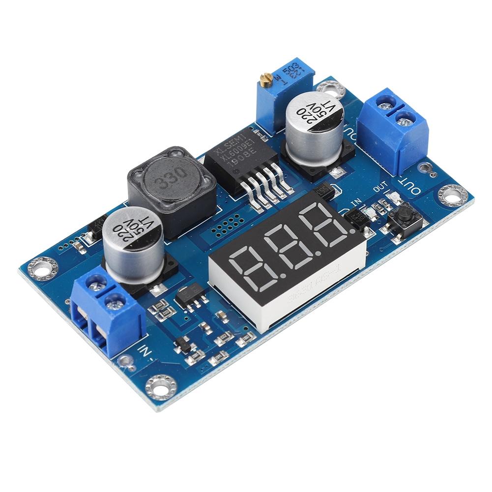 DC DC 4.5V 32V To 5 55V Adjustable Boost Converter Module With Voltmeter Display