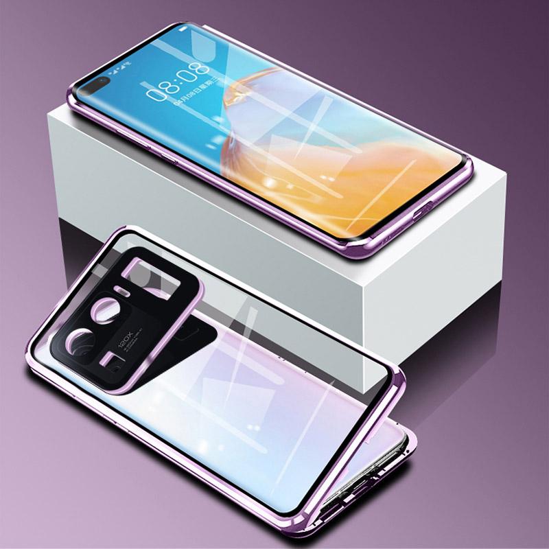 360 Закаленное стекло Магнитный металлический Полный чехол для Xiaomi Mi 14 12 12x 13 15 Pro Ultra 13Lite Redmi Note 12 13 14 Pro Plus 5G Чехол