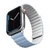 UNIQ pasek Revix Apple Watch Series1/2/3/4/5/6/7/8/9/SE/SE2/Ultra/Ultra 2 42/44/45/49mm. Reversible Magnetic biały-niebieski/white-blue