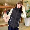 New small down cotton vest women's winter thickened loose simple warm vest vest