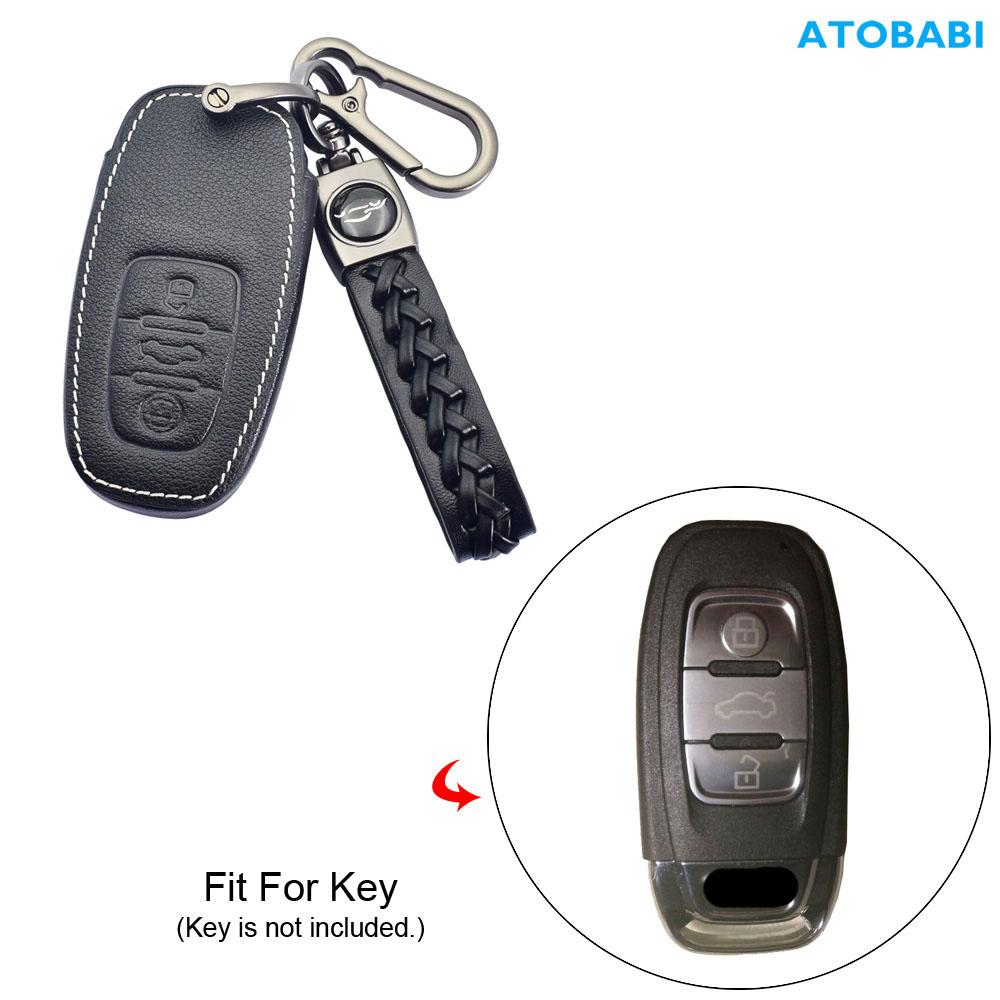 Кожаный чехол для ключей от машины, брелок с дистанционным управлением, защитная крышка, автоаксессуары для Q2 Q3 Q5 Q7 TT A1 A3 A4 A5 A6 A7 A8 S3 S6 R8 RS3 RS6 TT