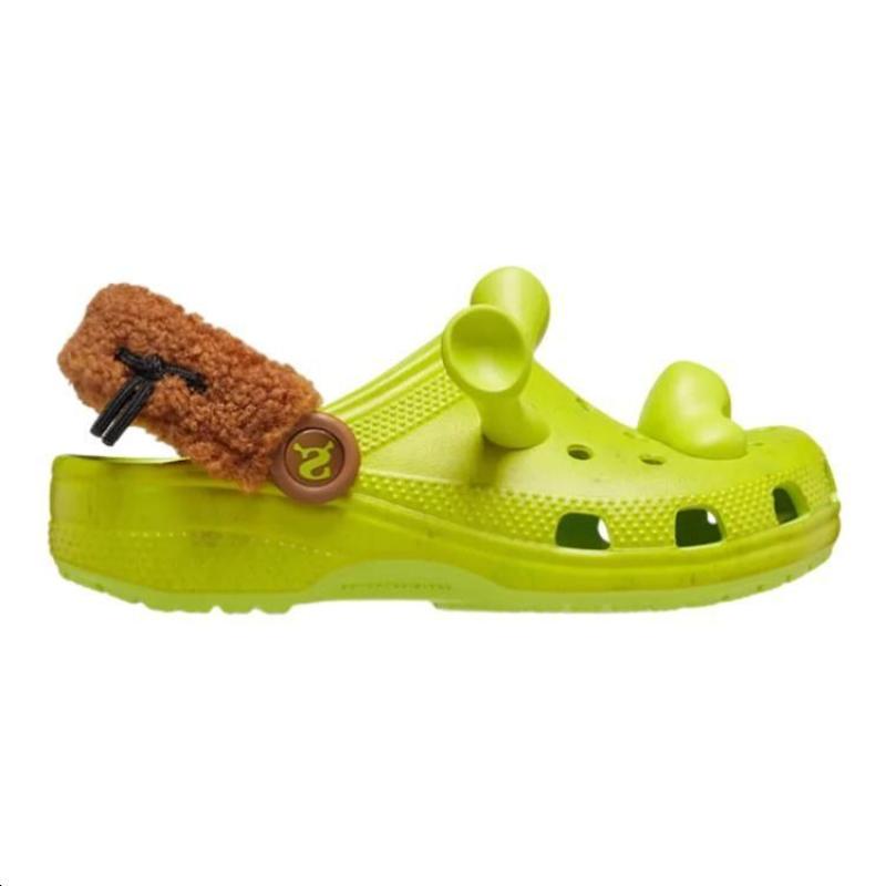 Шрек x Crocs Классические клоги Нескользящие Детские Шлепанцы Зеленые Детская Модель