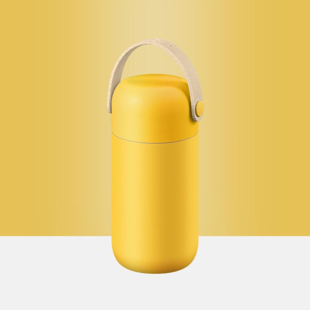 Термос с двойными стенками, кружка для кофе с кожаной ручкой, карманный стакан для бутылки, термос для офиса