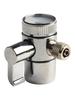 Above Counter Water Filter Faucet Diverter Valve Faucet Splitter Silver Sink Faucet Diverter Valve Water Filter Metal Tube O