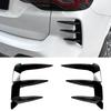 2 Pieces Rear Bumper Side Air Vent Cover Trim Boot Splitter Canard For BMW X3 G01 LCI M Sport 2022 2023 2024