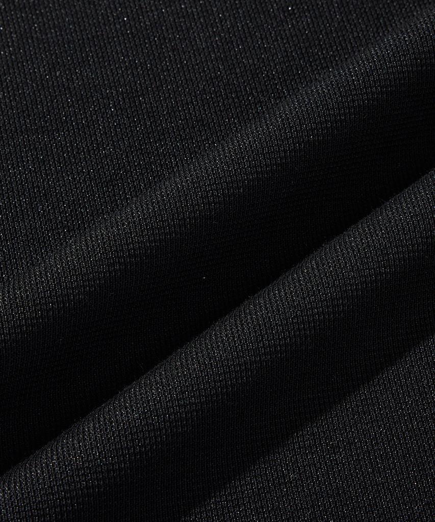 STCO Diems Ripple Knit Round T-Shirt Black (Classic Fit)_Dtswz05Csb