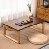 Японский складной татами-столик для эркерного окна: Низкий стол из массива дерева для балкона и чаепития