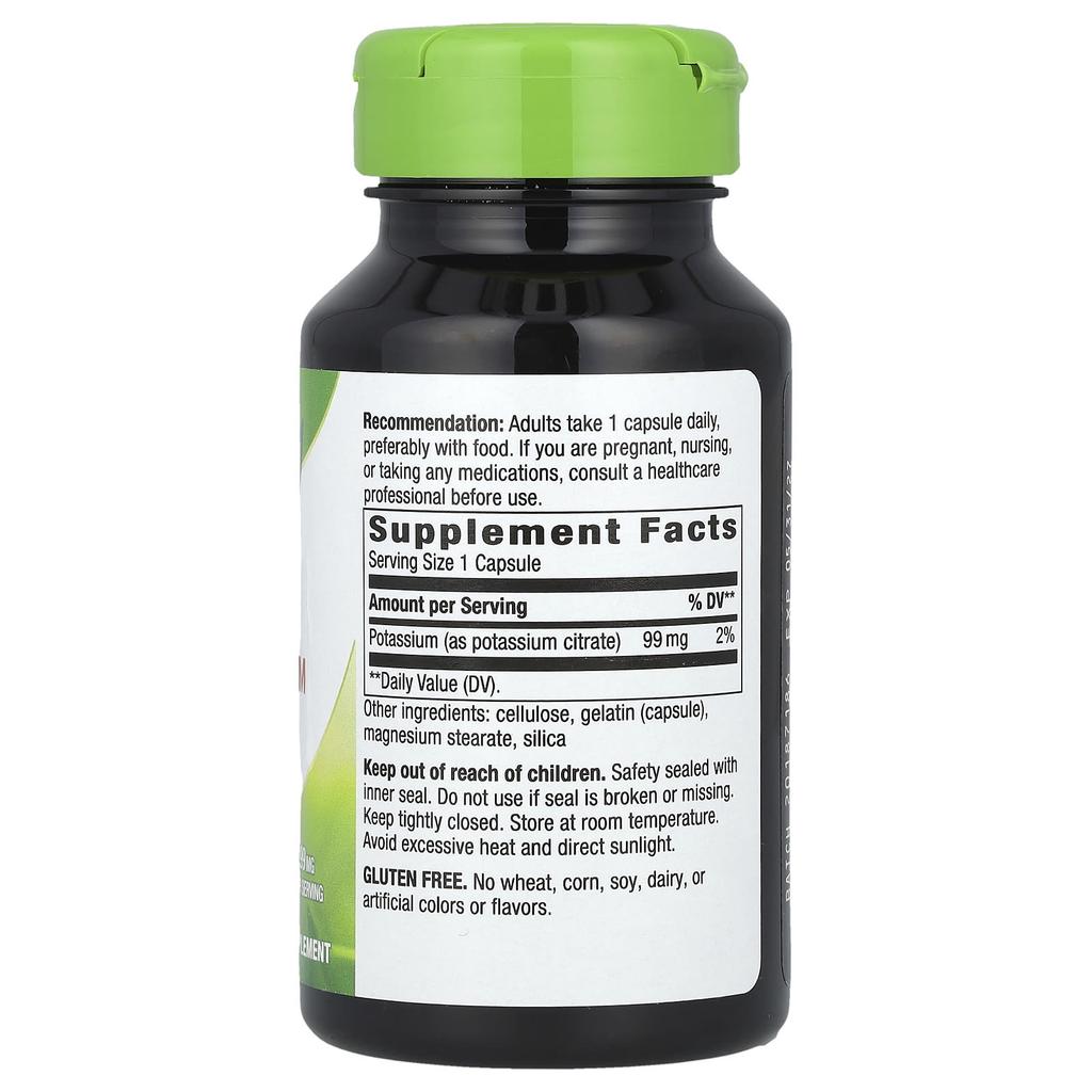 Nature'S Way, Potassium, 99Mg, 100 Capsules