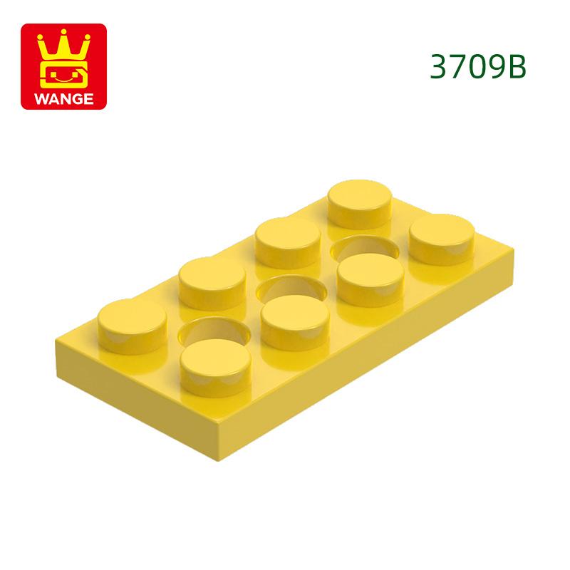Нетоксичный 87 шт./лот 3709B Пластина 2x4 с 3 отверстиями Строительные блоки Moc Классические аксессуары Совместимые с Кирпичиками Детские игрушки Подарочная коробка