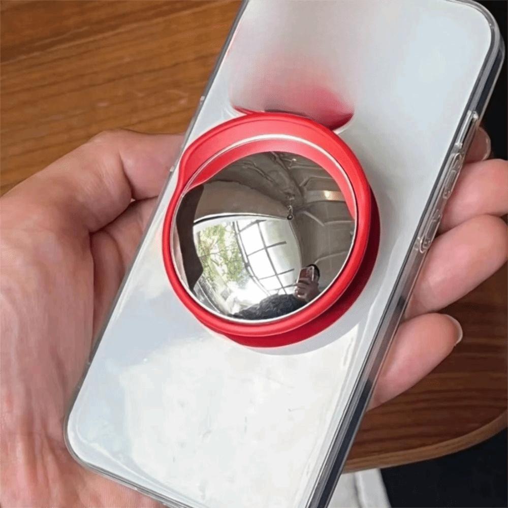 Portable Wide-Angle Mirror Phone Holder Magnetic Smartphones Support Bracket Daily Outings
