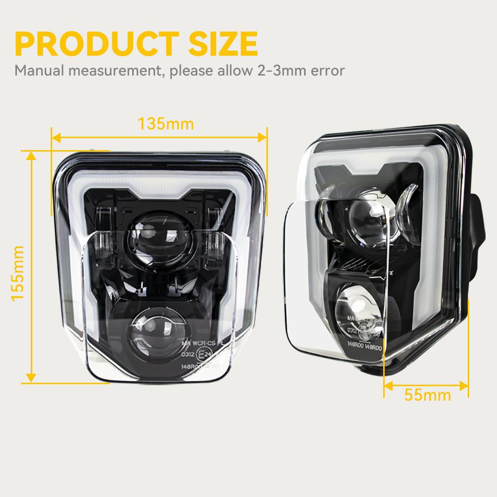 For Husqvarna TE FE TC FC 125 250 300 350 450 501 701 250i 300i Enduro Dirt Bike Motorcycle Headlight Moto LED Light Headlights