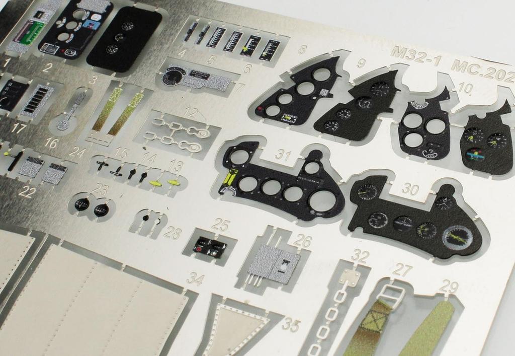 Platz Italia Macchi детали для Folgore Пластиковые детали модели 1/32 MC.202 Фототравление M32-1