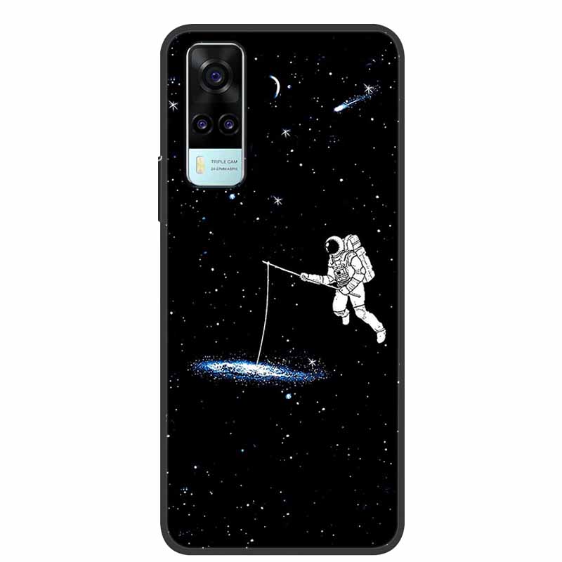 Чехол для vivo Y31 2021 Ударопрочный Мягкий силикон ТПУ Задняя крышка Для Vivo Y53S 4G Y31 2021 Y 31 Чехол V2036 Чехол для телефона Милый мультяшный