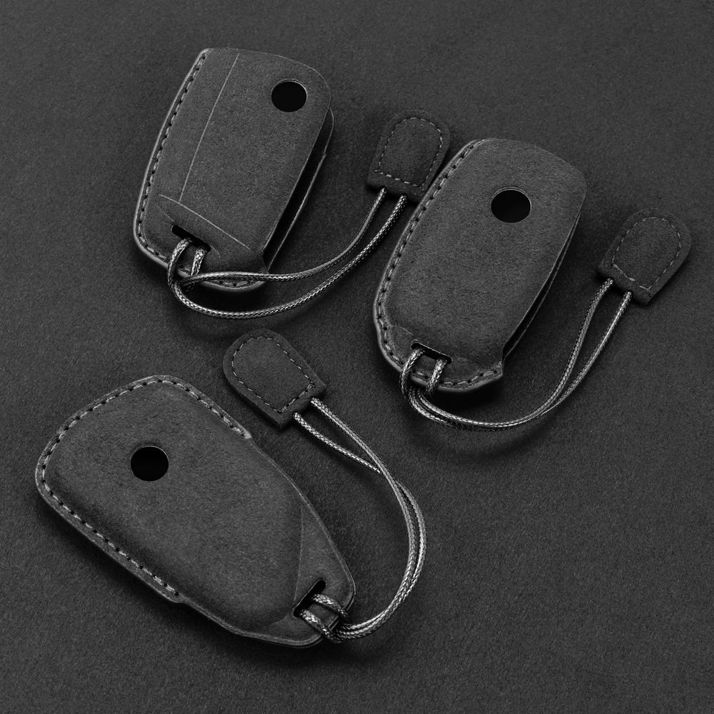 Чехол для автомобильного ключа, сумка для Skoda Octavia Kodiaq Karoq, Seat Ateca Leon, Volkswagen VW Polo Golf Tiguan passat