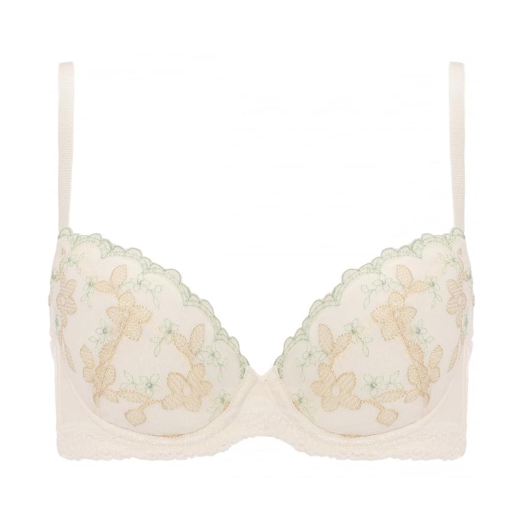 AMOSTYLE Чашечка бюстгальтер с открытой спиной шорты цветочные тени M015 E75M размер [AMOSTYLE] 3/4 бюстгальтер, и комплект, (белый),
