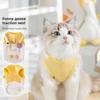 Cat Spring and Summer Thin Breathable Funny Big White Goose Pocket Traction Vest Dog Two Feet Pet Teddy Clothes