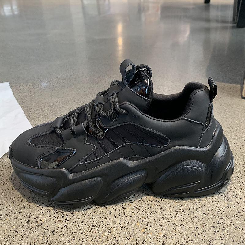 Модные классические женские повседневные туфли Корейская версия универсальные на толстой подошве удобные спортивные туфли Новые студенческие кроссовки для бега