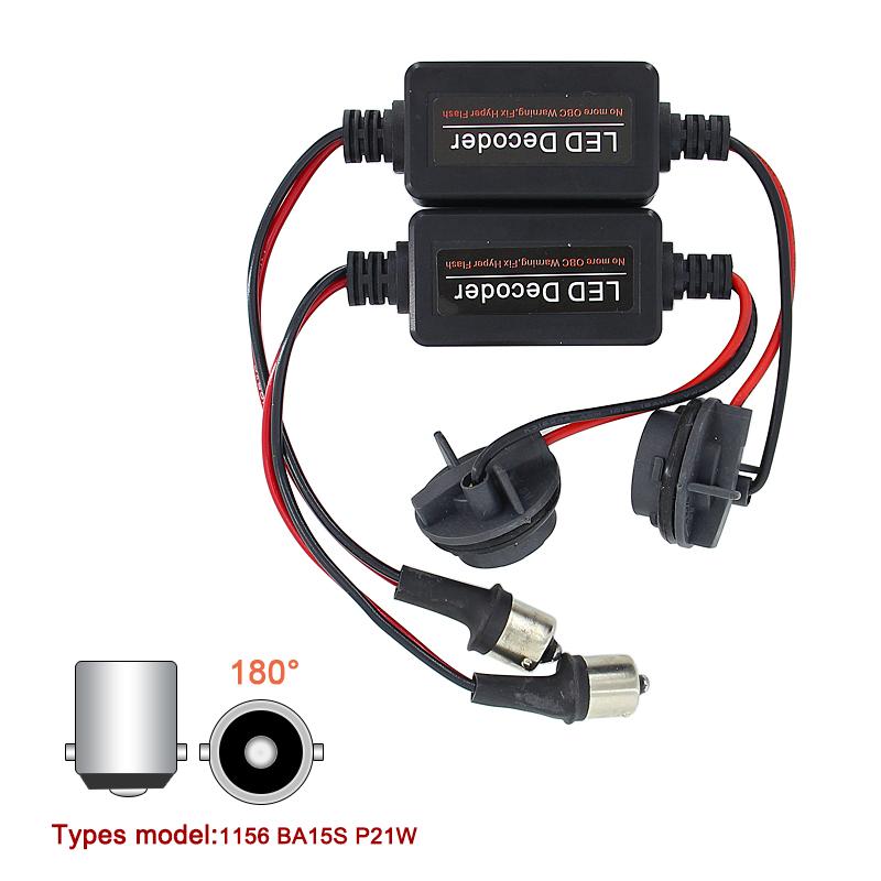 Caubus Resistor 1156 P21W PY21W T20 7440 7443 LED Turn Signal Day reverse Brake Fog lights Load Error Free No Flickering Decoder