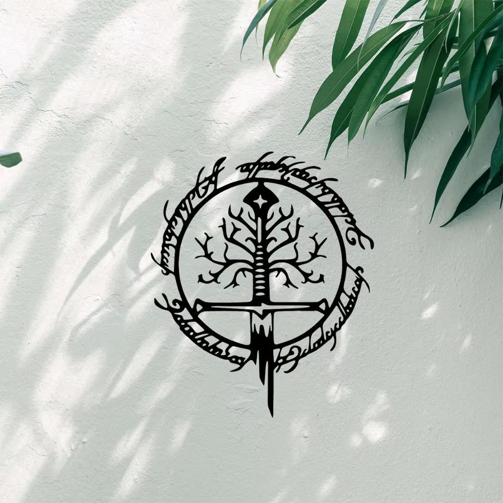 Властелин колец Железная клятва Металлическая настенная живопись Подарок ему на новоселье Стильная уникальная настенная живопись Железная клятва Металлическая настенная живопись