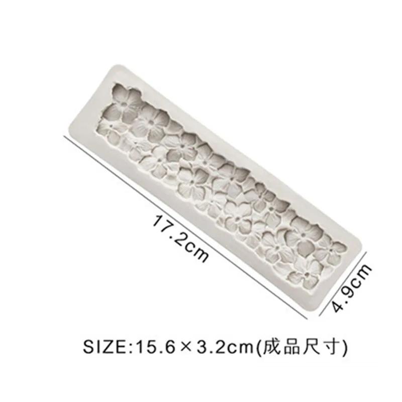 Разнообразие кружевных силиконовых формочек DIY для помадки, торта, шоколадной помадки, кухонных принадлежностей для выпечки