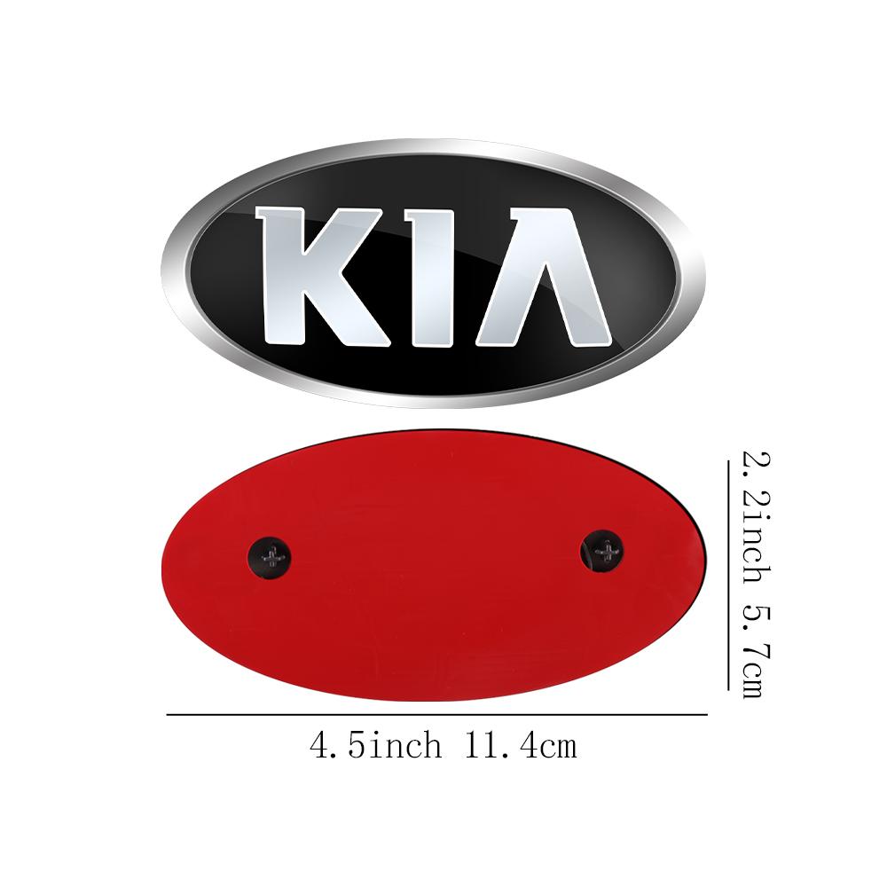 AABIU1 Car Front Hood Emblem Rear Badge Logo Sticker For KIA Sportage Ceed Sorento Cerato Optima Picanto Rio Soul K5 Stonic Niro Forte