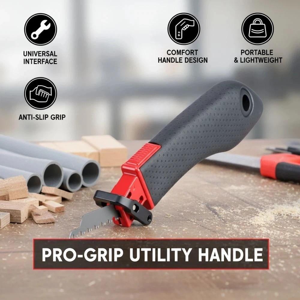 Universal Interface Saw Ruler Handle Plastic Serrated Cutting Handle For Reciprocating Saw